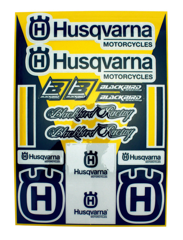 Planche de stickers BLACKBIRD Husqvarna