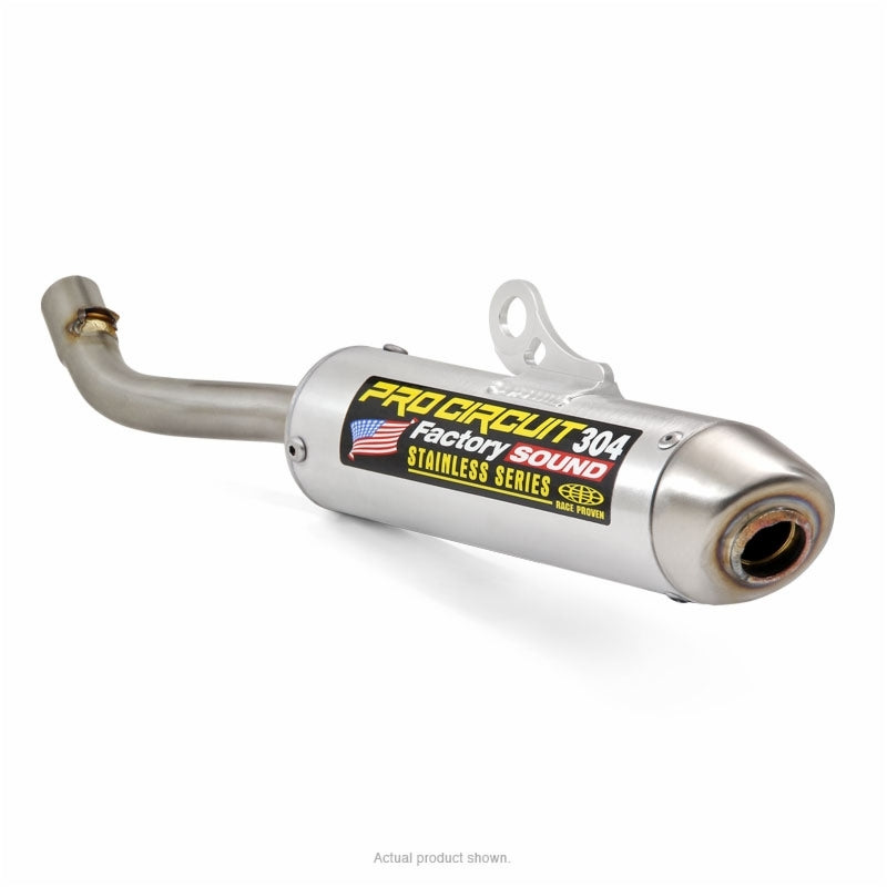 Silencieux PRO CIRCUIT 304 alu brossé/casquette inox