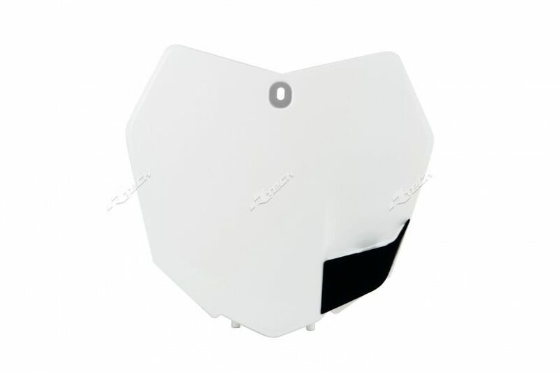 Plaque numéro frontale RACETECH blanc KTM