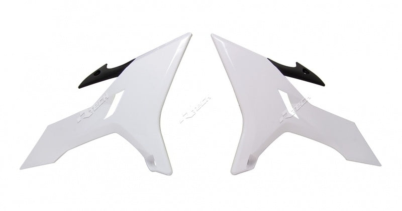 Ouïes de radiateur RACETECH Revolution blanc Yamaha YZ125/250