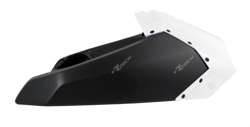 Ouïes de radiateur supérieures RACETECH blanches/noires Yamaha YZ250/450F