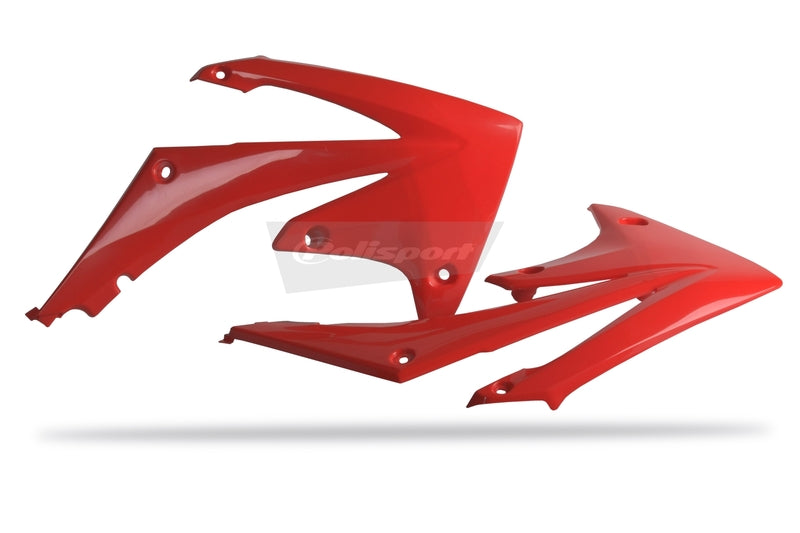 Ouïes de radiateur POLISPORT rouge Honda CRF250R/CRF450R
