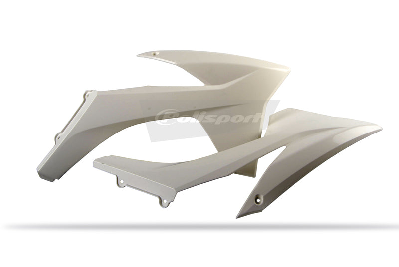 Ouïes de radiateur POLISPORT blanc KTM