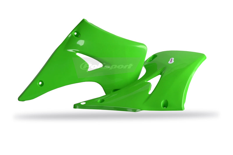 Ouïes de radiateur POLISPORT vert Kawasaki KX125/KX250