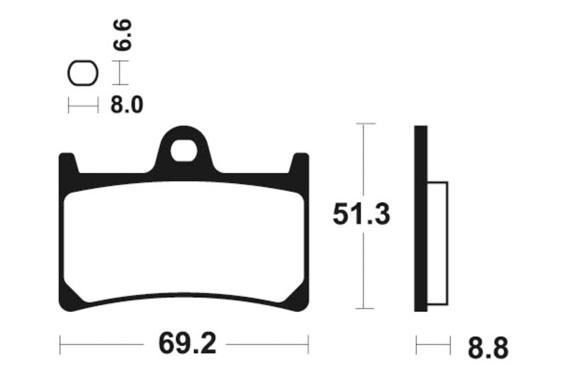 Plaquettes de frein TECNIUM Performance métal fritté - MF134