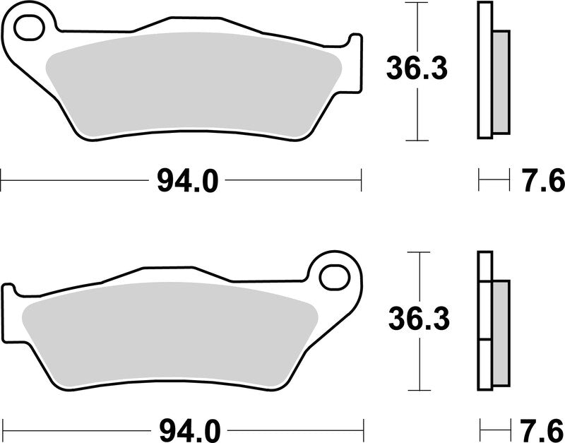 Plaquettes de frein BREMBO Off-Road métal fritté - 07BB04SD