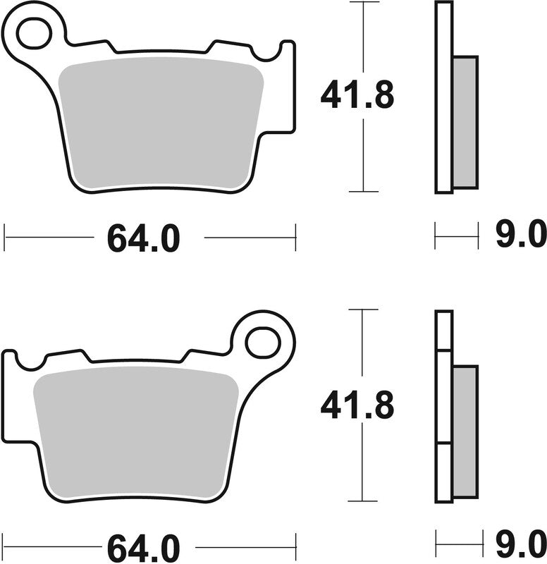 Plaquettes de frein BREMBO Off-Road métal fritté - 07BB27SX