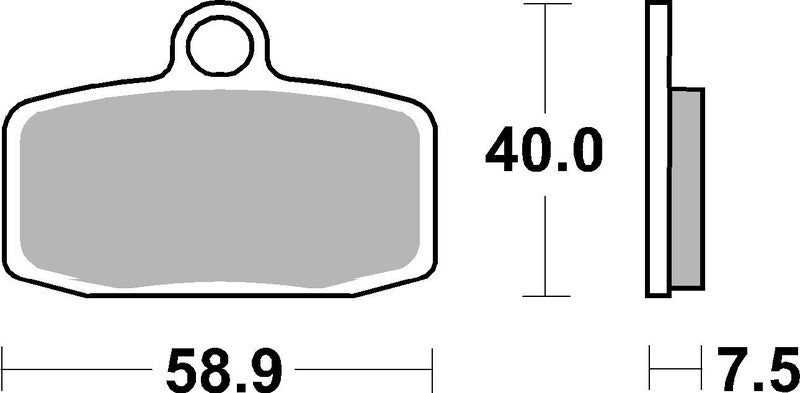 Plaquettes de frein BREMBO Off-Road métal fritté - 07GR20SD