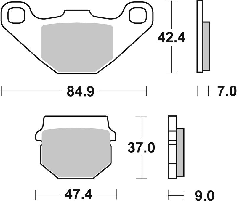 Plaquettes de frein BREMBO Off-Road métal fritté - 07KA07SD