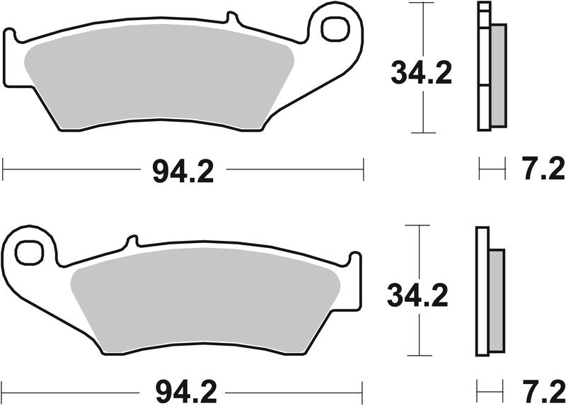 Plaquettes de frein BREMBO Off-Road métal fritté - 07KA17SD