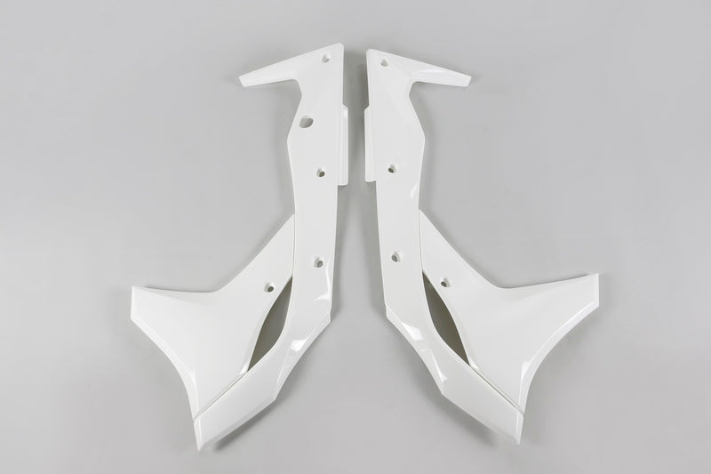 Ouïes de radiateur UFO blanc Kawasaki KX250F