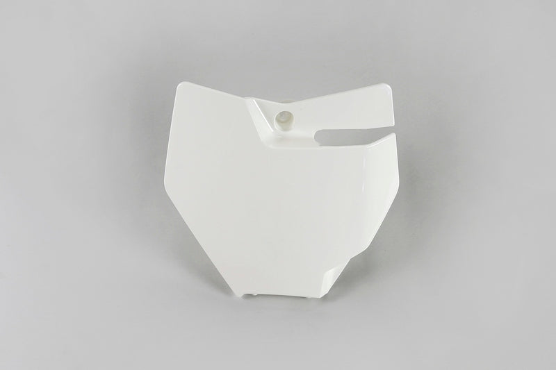 Plaque numéro frontale UFO blanc KTM SX85