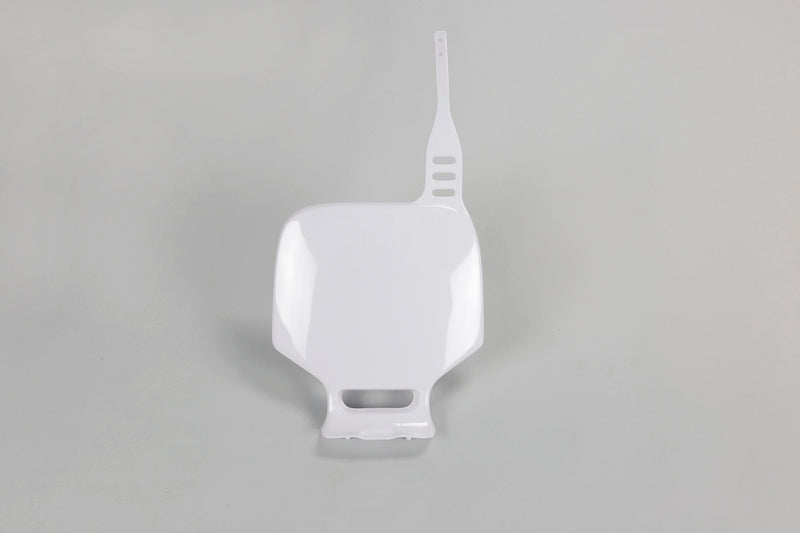 Plaque numéro frontale UFO blanc Yamaha YZ80/85