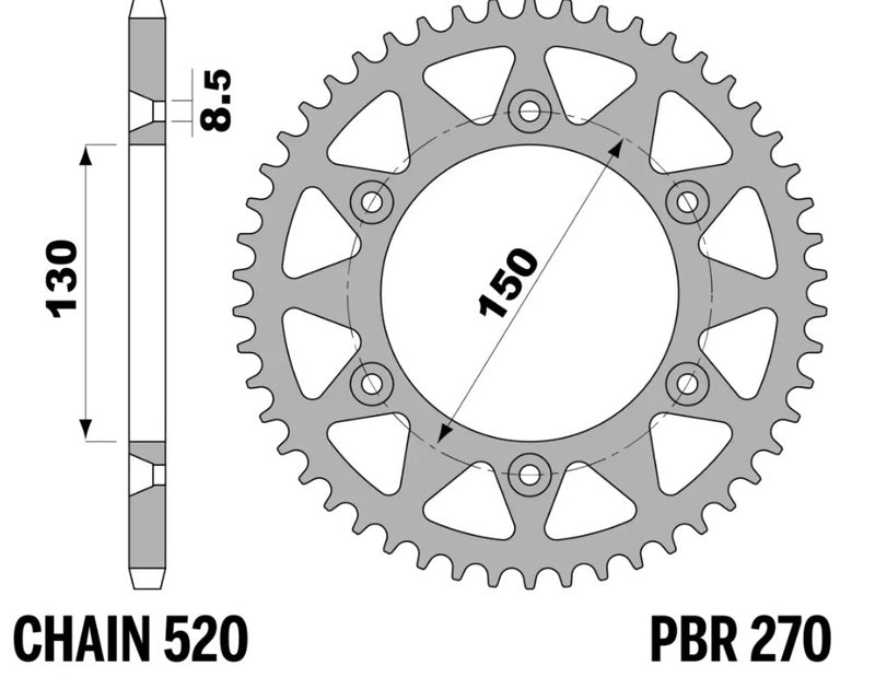 Couronne PBR alu Twin color - 520