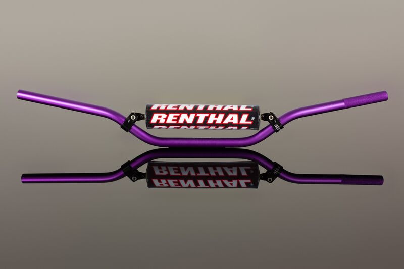 Guidon RENTHAL MX/Enduro 7/8" 22.2mm Violet