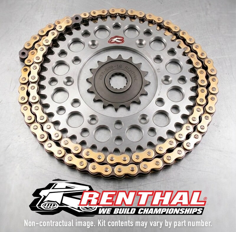 Kit chaîne RENTHAL 520R1 13/51 standard - couronne ultra-light anti-boue