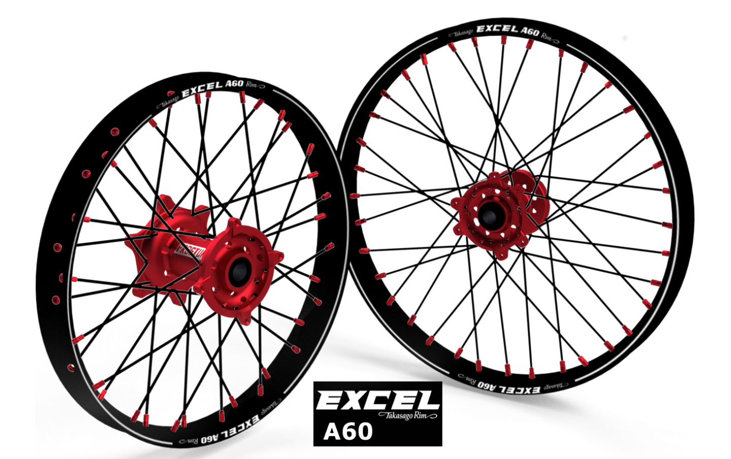 Paire de roues FUSION Prostuf/ Excel A60 - Black