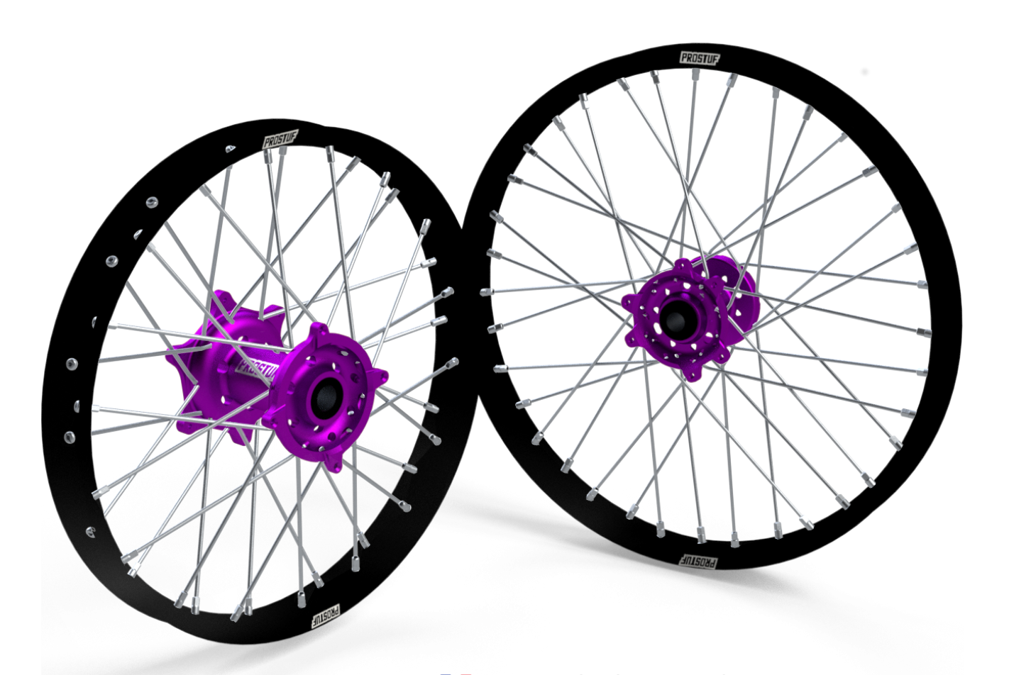 Paire de roues PROSTUF violettes