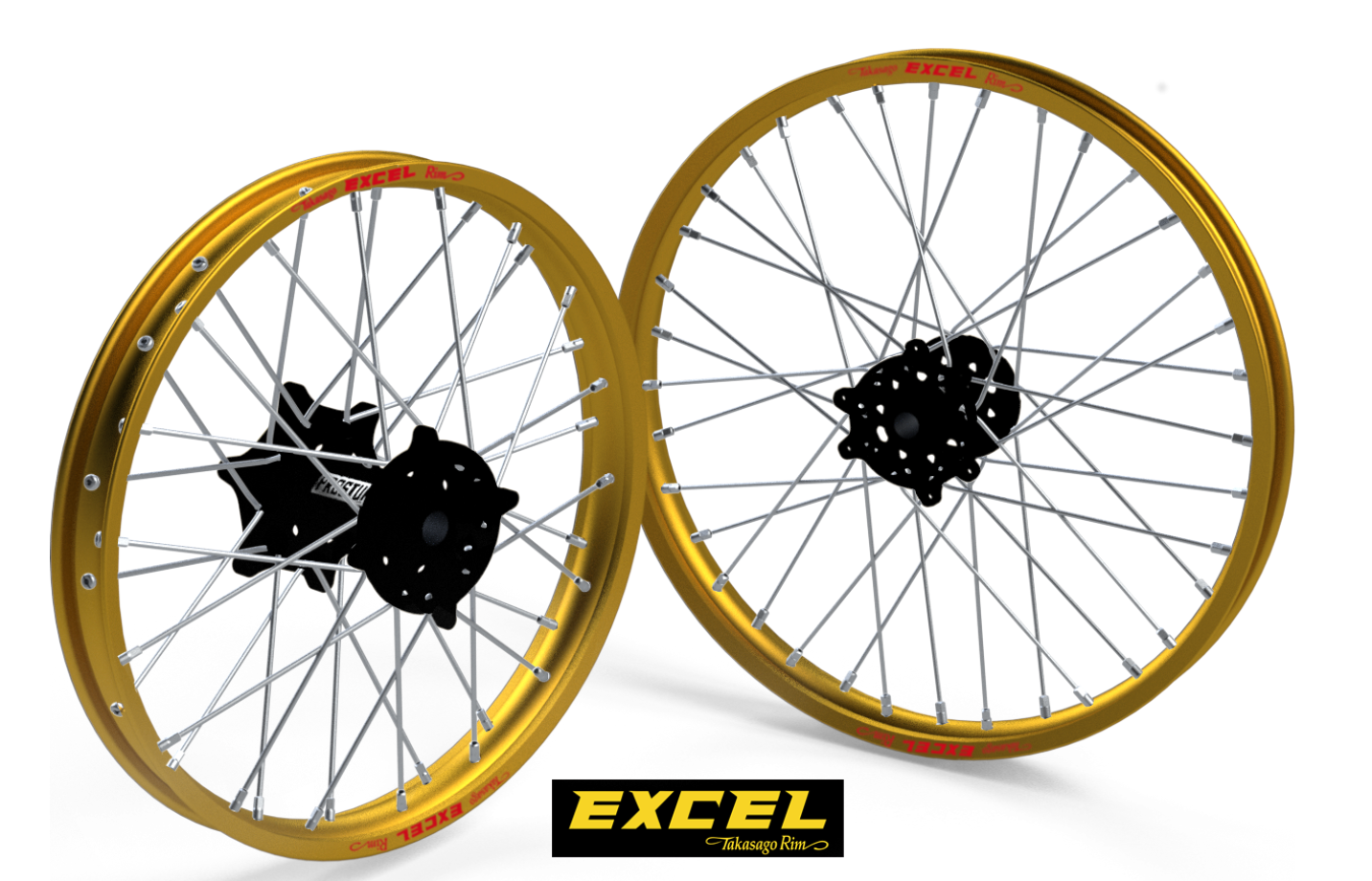 Paire de roues FUSION Excel/Prostuf OR