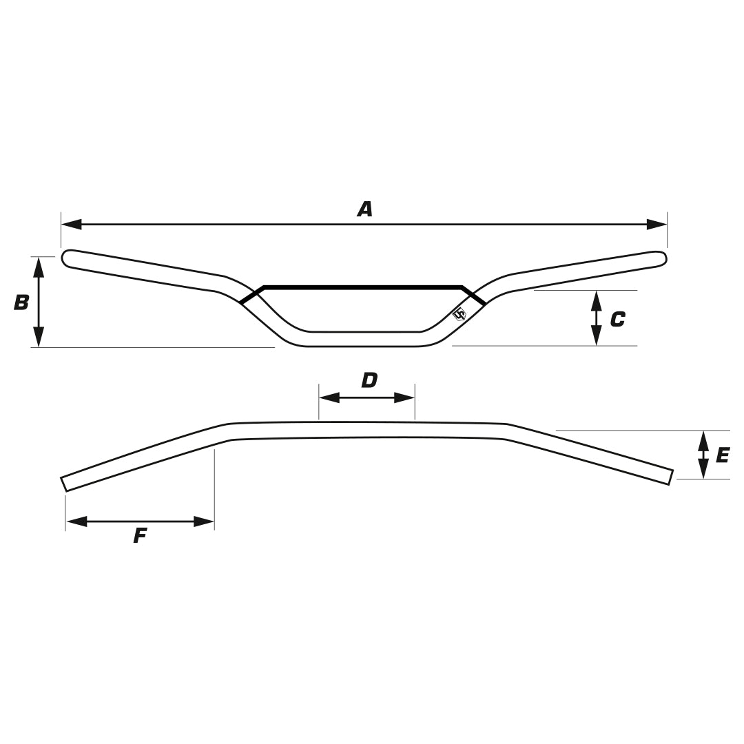 Guidon Alu UP Design MX 22.2MM