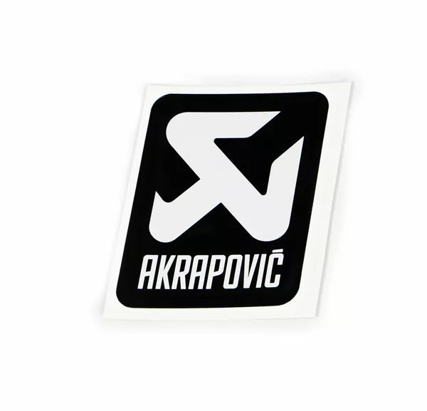 Stickers silencieux Akrapovic de rechange - Noir et Blanc