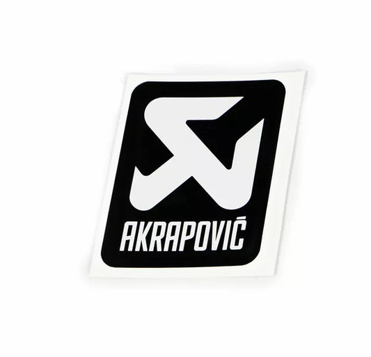 Stickers silencieux Akrapovic de rechange - Noir et Blanc