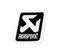 Stickers silencieux Akrapovic de rechange - Noir et Blanc