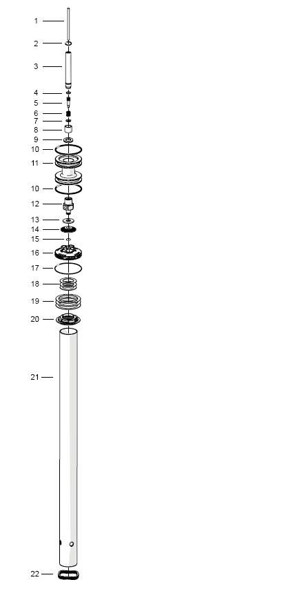 Pièces pour kit fourche Ohlins-Dividing piston