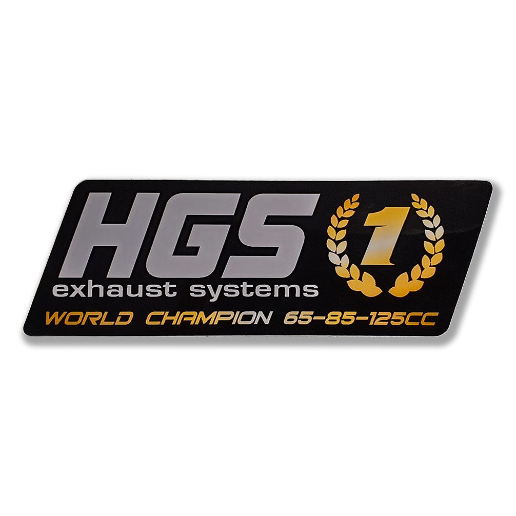 Autocollant HGS pour silencieux 2 Temps