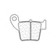Plaquettes de frein CL BRAKES Off-Road métal fritté - 1076X59