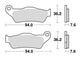 Plaquettes de frein BRAKING Off-Road métal fritté - 746CM46