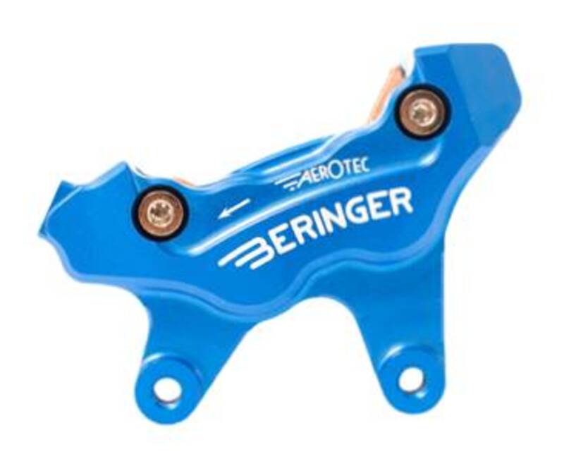Etrier de frein axial gauche BERINGER Aerotec® MX 4 pistons bleu