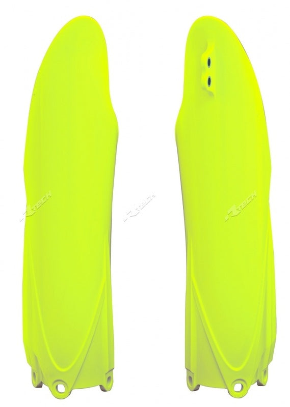 Protections de fourche RACETECH - jaune fluo