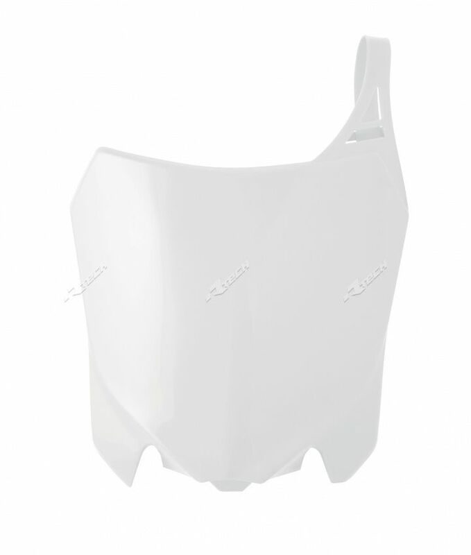Plaque numéro frontale RACETECH blanc Honda CRF250R/450R