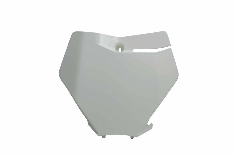 Plaque numéro frontale RACETECH blanc KTM SX/SX-F