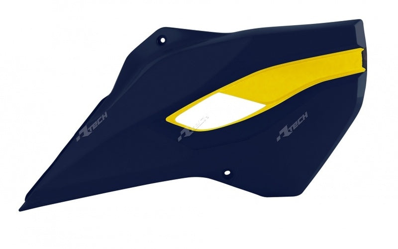 Ouïes de radiateur RACETECH couleur origine bleu/jaune Husqvarna