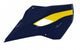 Ouïes de radiateur RACETECH couleur origine bleu/jaune Husqvarna