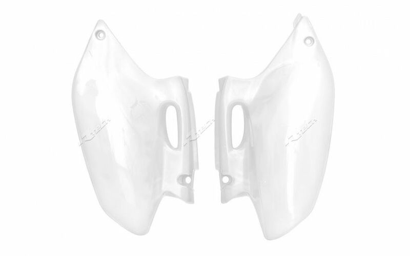 Plaques latérales RACETECH blanc