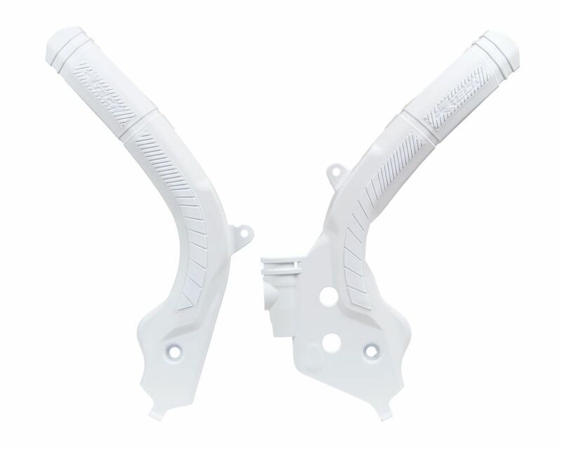 Protections de cadre RACETECH bi-matières orange/noir