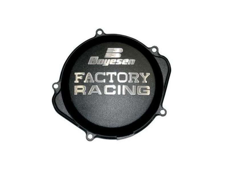 Couvercle de carter d'embrayage BOYESEN Factory Racing noir Yamaha YZ250