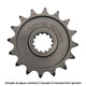 Pignon RENTHAL acier standard - 520