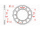 Couronne AFAM acier anti-boue - 520
