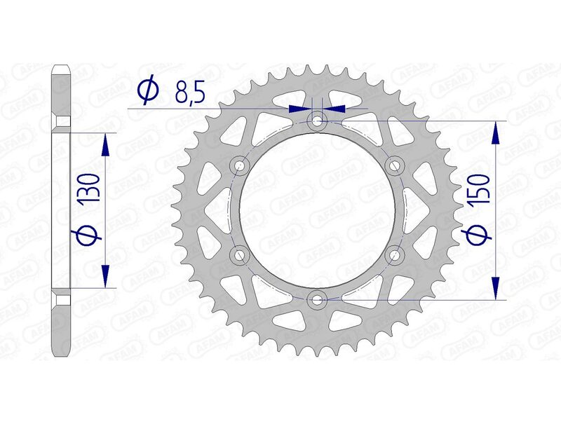 Couronne AFAM alu standard - 520