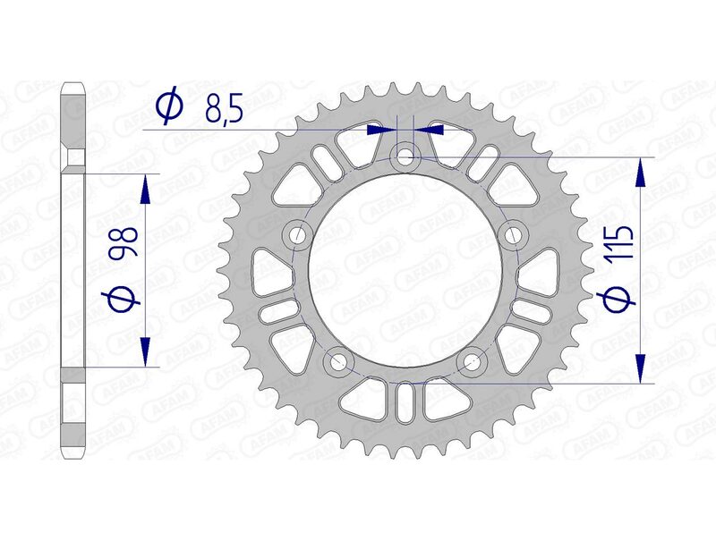 Couronne AFAM alu standard - 420
