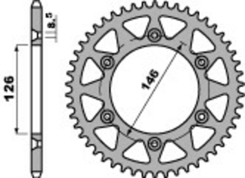 Couronne PBR alu standard - 520