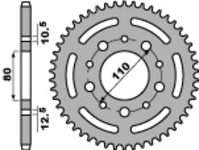 Couronne PBR acier standard - 525