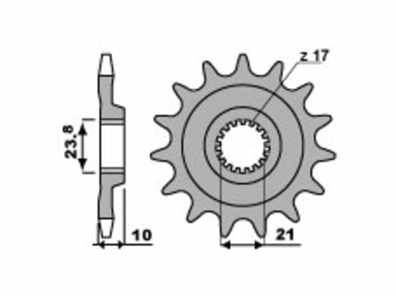 Pignon PBR acier standard - 520