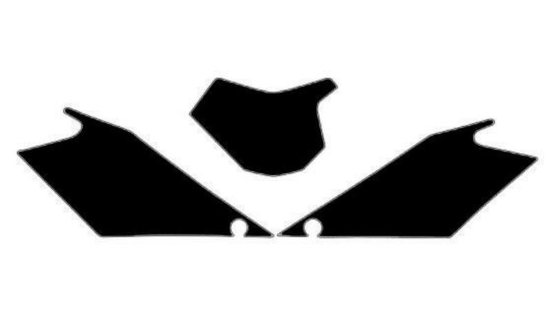 Fonds de plaque BLACKBIRD noir Gas Gas EC