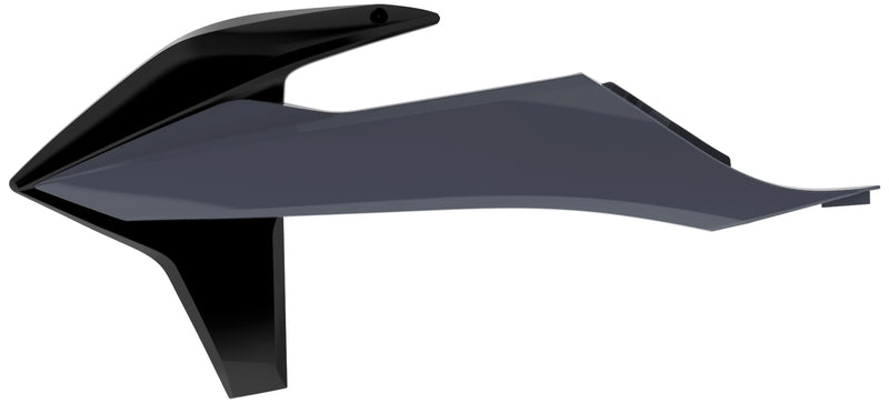 Ouïes de radiateur POLISPORT noir/gris nardo KTM SX/SX-F