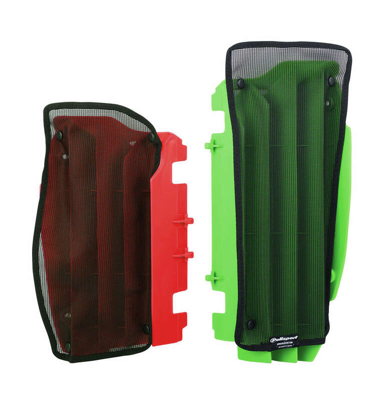 Filet cache radiateur POLISPORT noir Kawasaki KX250F